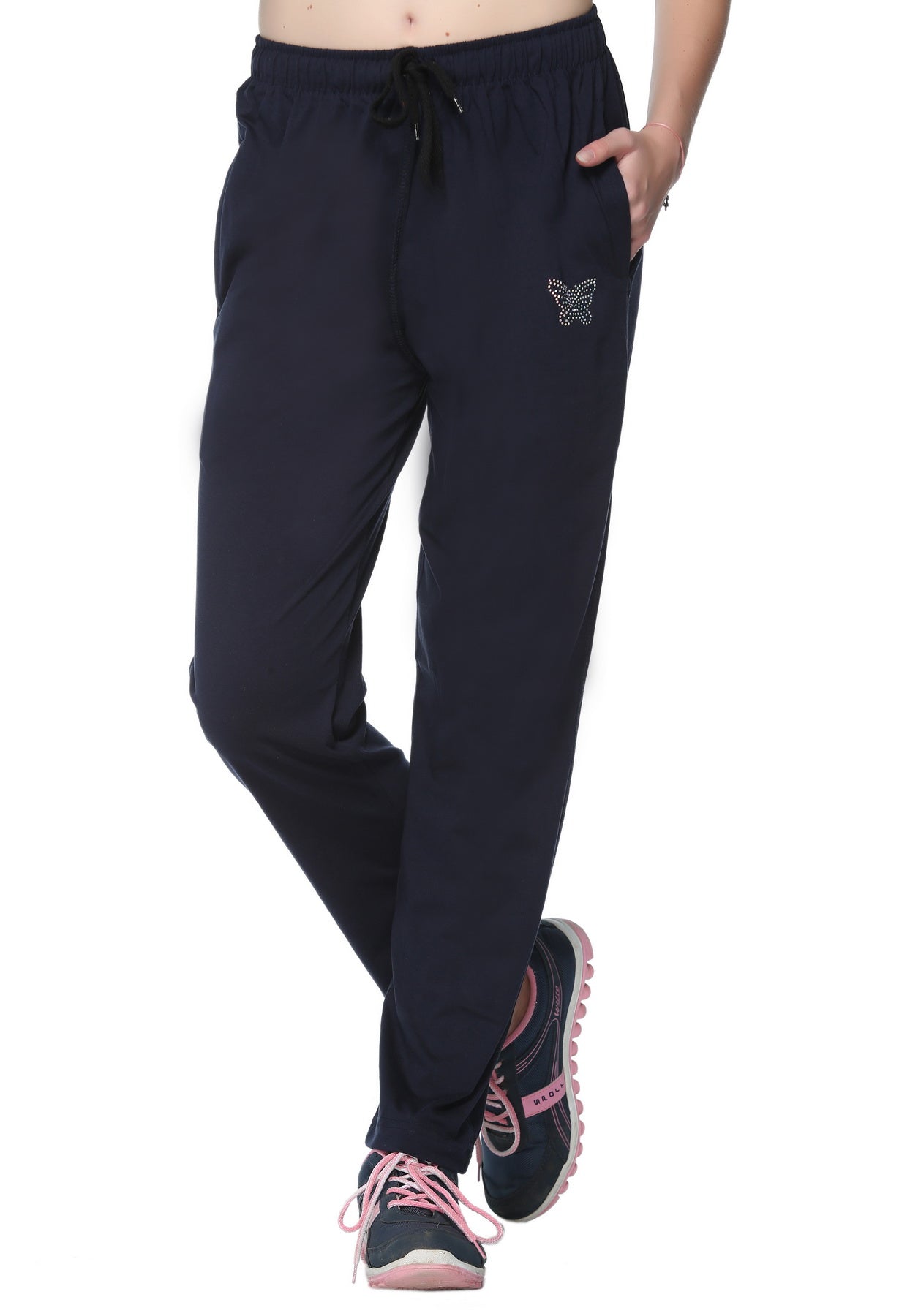 Buy HRX By Hrithik Roshan Women Navy Blue Rapid Dry Track Pants - Track  Pants for Women 10167989 | Myntra